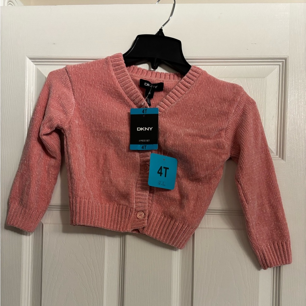 DKNY Soft Pink Knit Top 4T